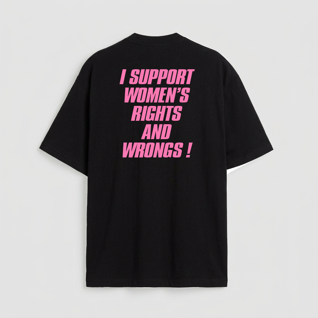 I support women's rights and wrongs