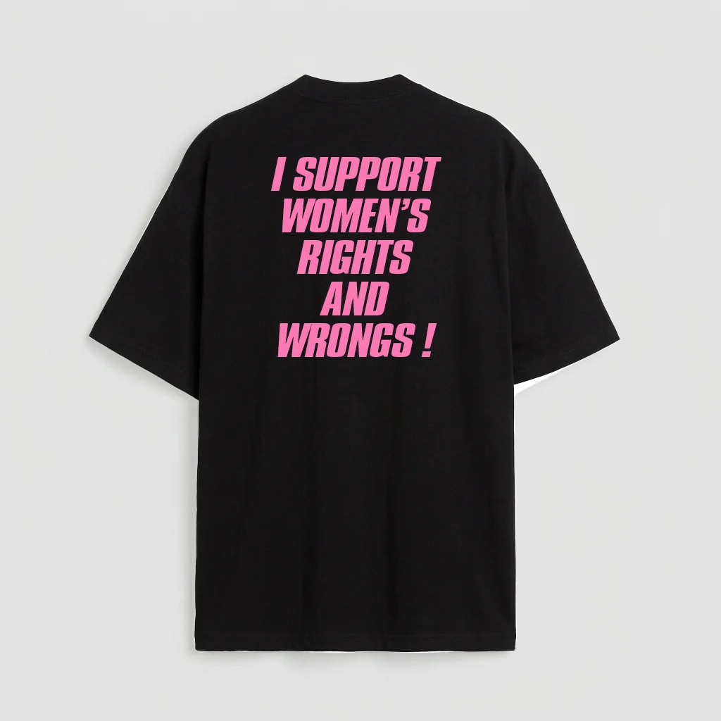 I support women's rights and wrongs