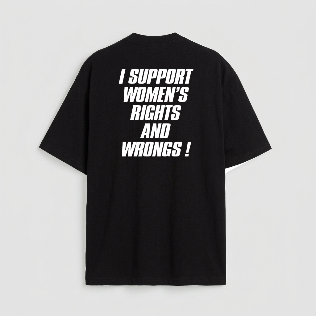 I support women's rights and wrongs