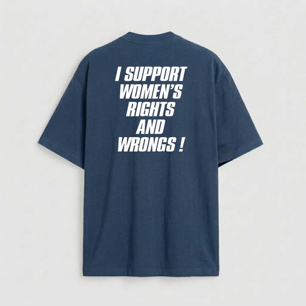 I support women's rights and wrongs